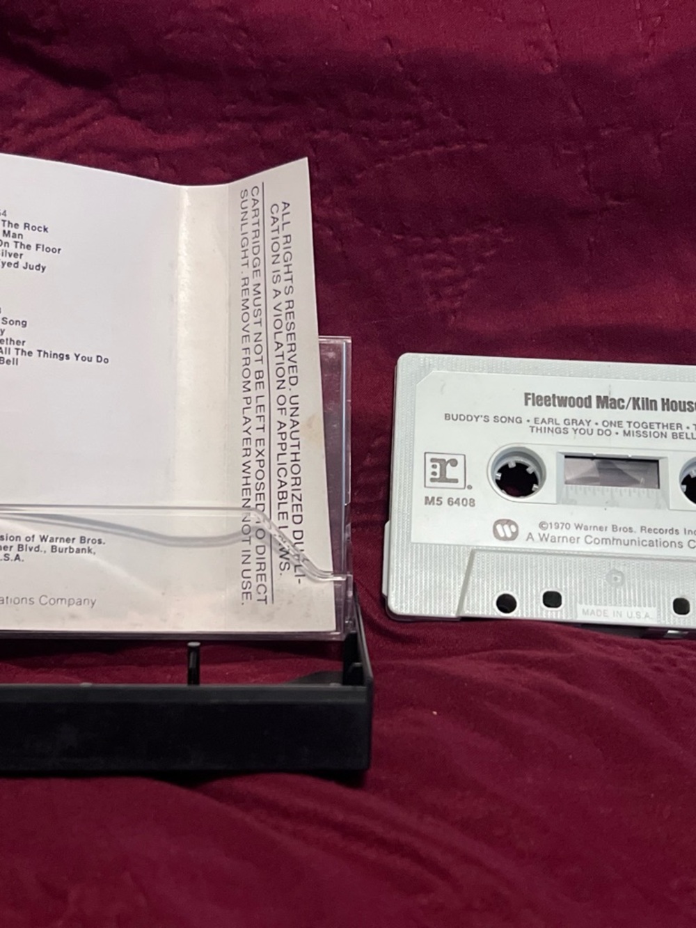 Vintage Fleetwood Mac Kiln House Cassette Tape Classic Whimsigoth Rock Album - Picture 5 of 5